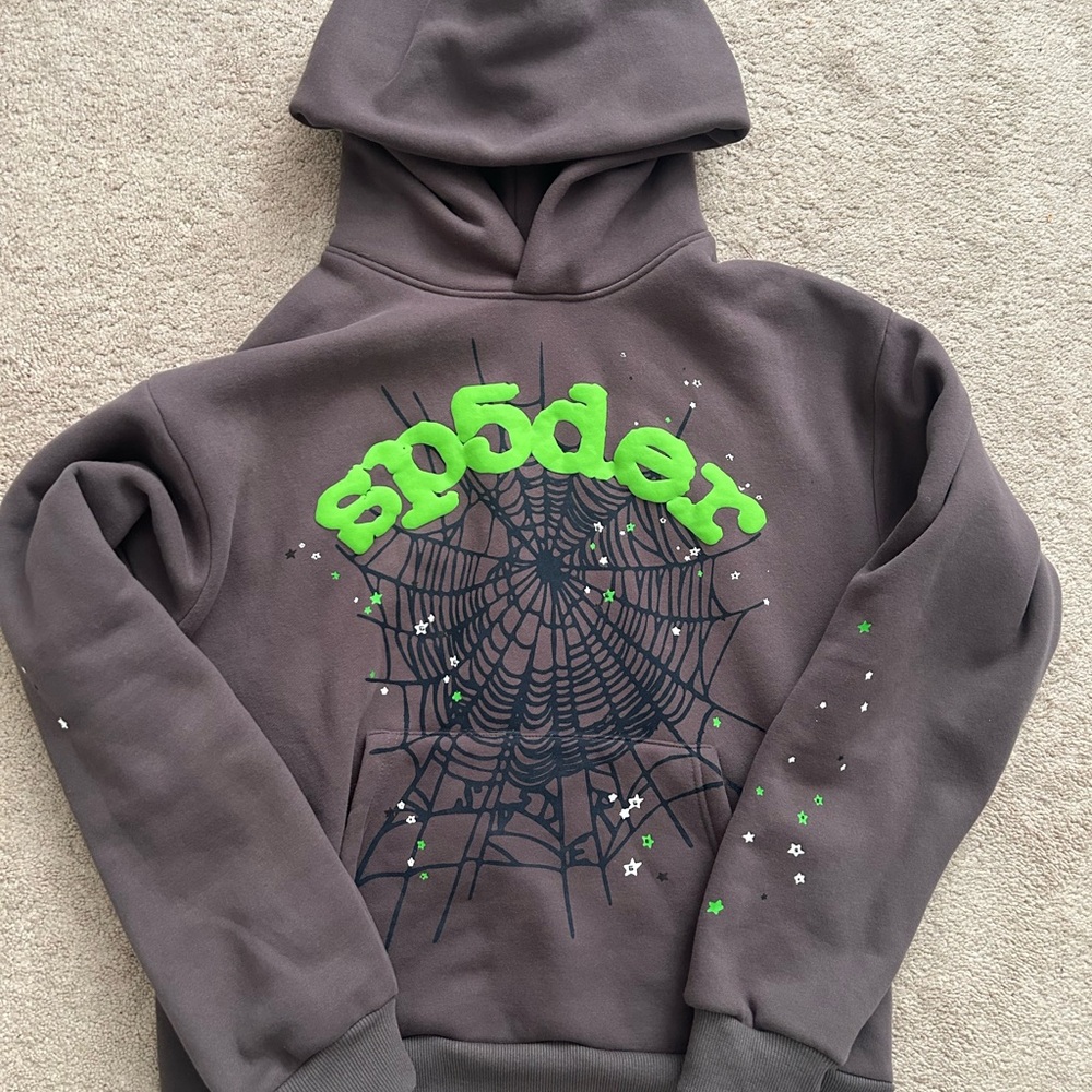 Slate grey spider hoodie size s